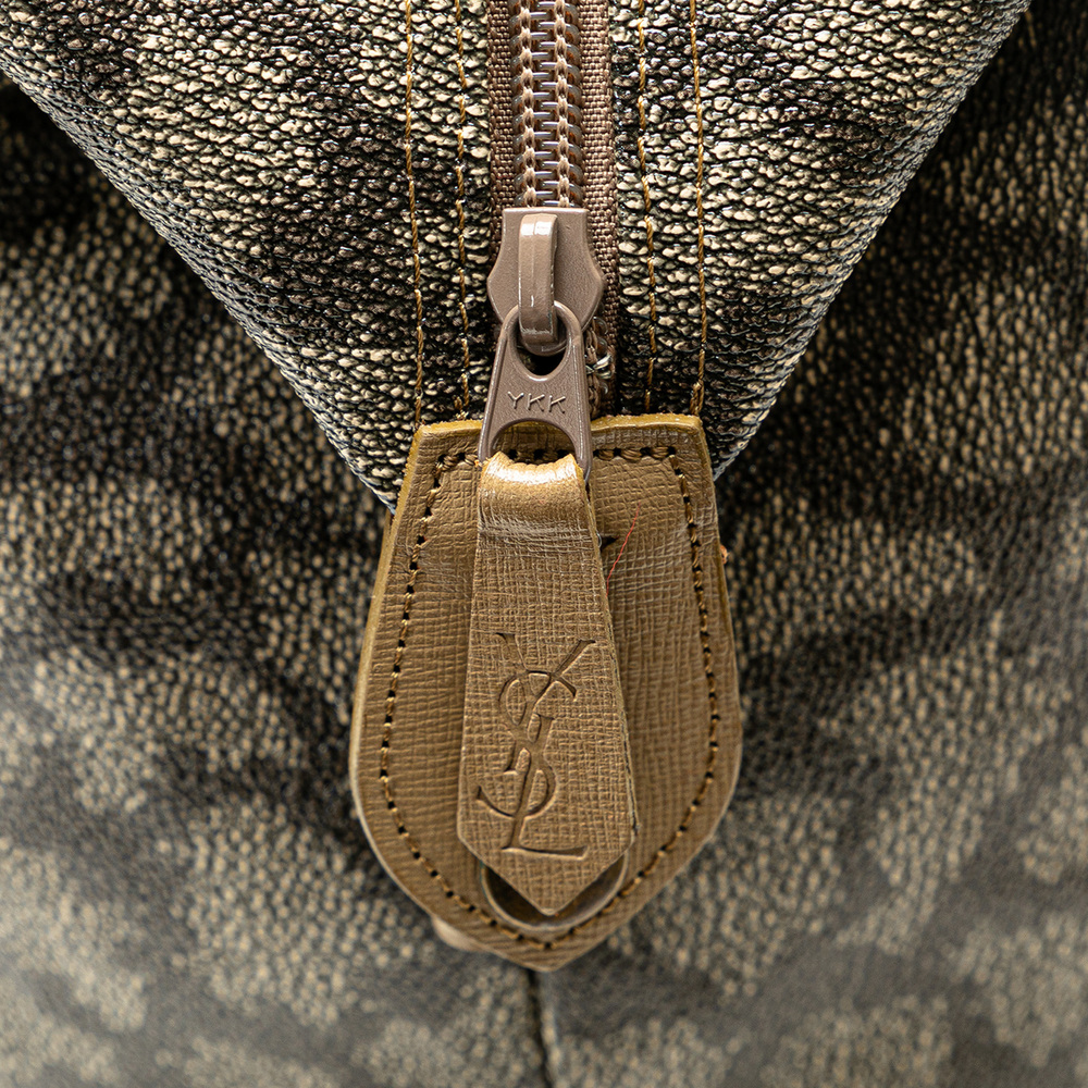 YVES SAINT LAURENTYves  Coated Canvas Travel Bag - Picture 7 of 9